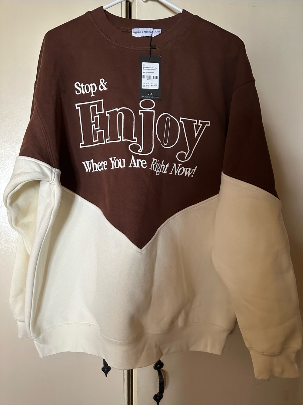 The Mayfair Group Peloton Adrian Williams Collab Sweatshirt NWT
